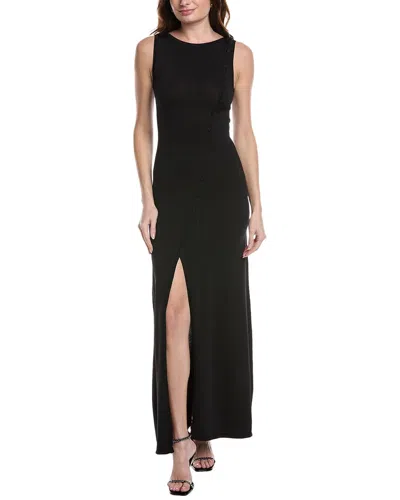 Solid & Striped Maxi Dress In Black