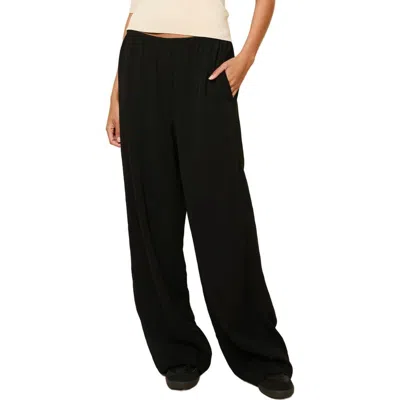 Solid & Striped Monaco Wide Leg Pants In Noir