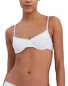 Solid & Striped The Daphne Bikini Top In Purple