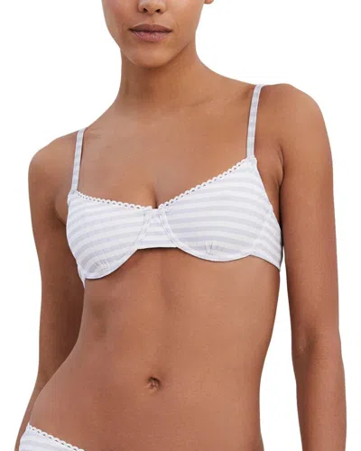 Solid & Striped The Daphne Bikini Top In Purple