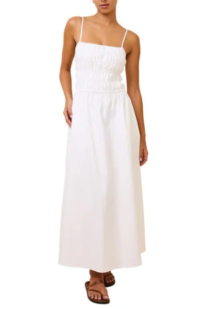 Solid & Striped The Delta Smocked Cotton Maxi Sundress