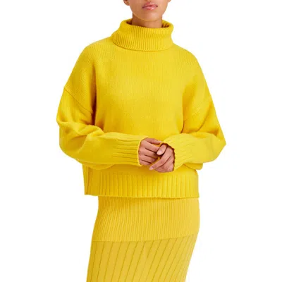 Solid & Striped The Edrie Turtleneck Sweater In Sun Glow
