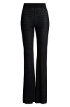 Solid & Striped The Faye Open Stitch Cover-up Pants In Noir