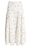 Solid & Striped The Gael Embroidered Midi Skirt In Brule