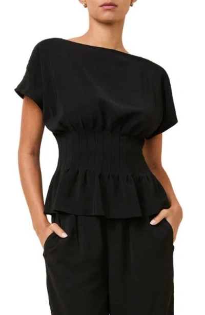 Solid & Striped The Greer Blouse In Noir