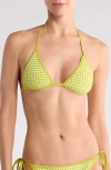 SOLID & STRIPED SOLID & STRIPED THE IRIS BASKETWEAVE BIKINI TOP