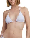 Solid & Striped The Iris Bikini Top In Purple