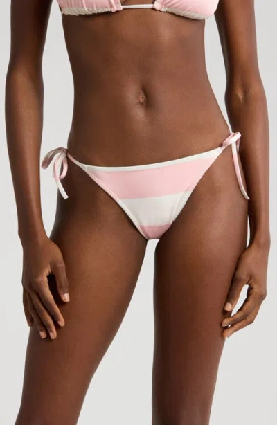 Solid & Striped The Iris Reversible Side Tie Bikini Bottoms In Pink