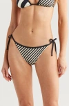 Solid & Striped The Iris String Bikini Bottom In Noir
