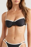 Solid & Striped The Jordana Top Noir In Noir