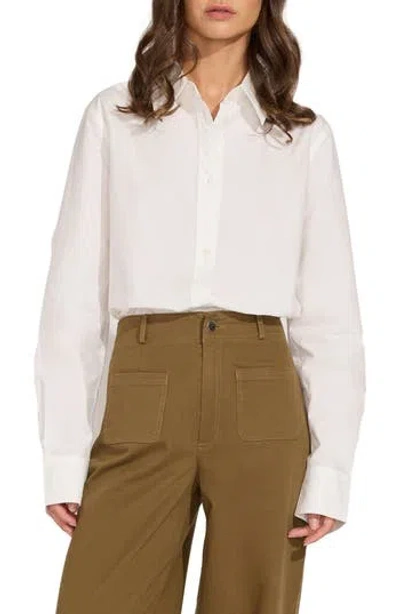 Solid & Striped The Lauren Cotton Button-up Shirt In Marshmallow