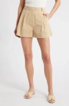 Solid & Striped The Oceane High Waist Shorts In Khaki
