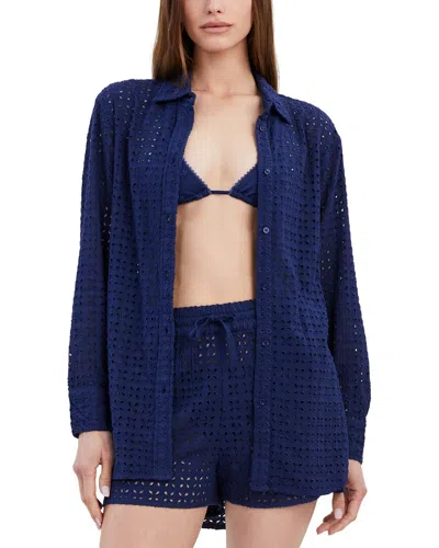 Solid & Striped The Oxford Tunic In Blue