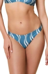 Solid & Striped The Rachel Bikini Bottoms In Wavy Stripe French Blue