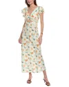 Solid & Striped The Renata Cutout Floral-print Linen-blend Midi Dress