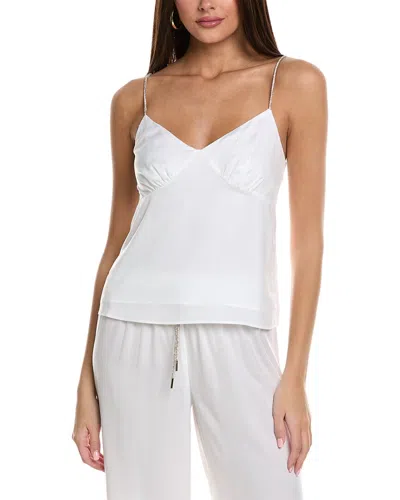 Solid & Striped The Rosetta Crystal-embellished Satin Camisole In White