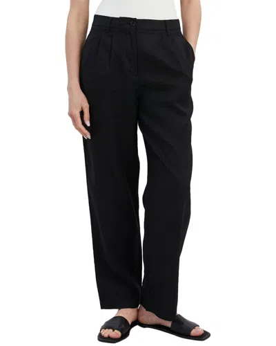 Solid & Striped The Taline Linen Pant In Black