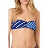 Solid & Striped The Tati Bandeau Bikini Top In Blue