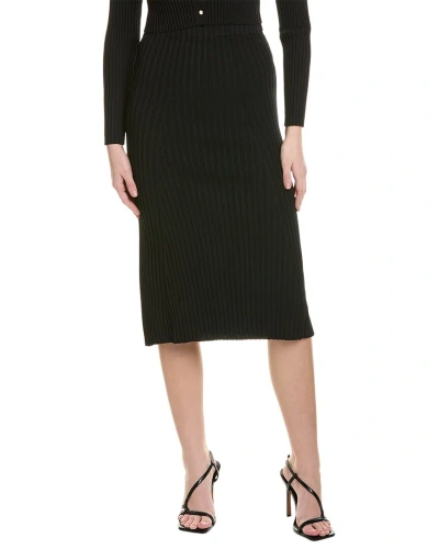 Solid & Striped The Yvette Midi Skirt In Black