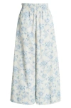 Solid & Striped Twyla Wide Leg Cotton Pants In Classic Toile