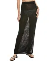 Solid & Striped X Sofia Richie Grainge The Freda Linen-blend Maxi Skirt In Black