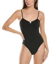 Solid & Striped X Sofia Richie Grainge The Malika One Piece Noir In Black