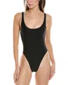 Solid & Striped The Zoya Chain Backless One-piece Swimsuit In Black