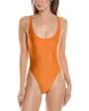 Solid & Striped X Sofia Richie Grainge The Zoya One Piece Swimsuit In Orange