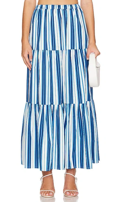 Solid & Striped The Addison Skirt In Marina Blue Stripe