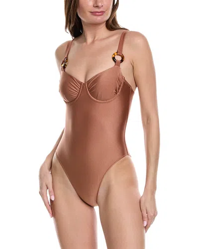 Solid & Striped The Adrienne One-piece In Brown