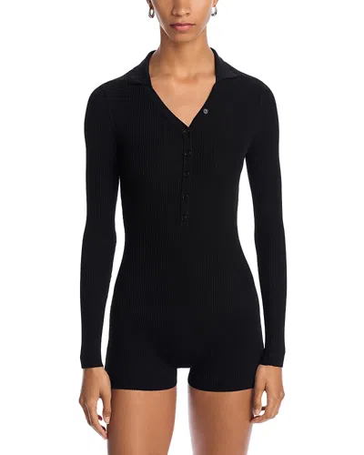 Solid & Striped The Amy Bodysuit In Noir