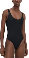 Solid & Striped The Annemarie One Piece Noir In Noir