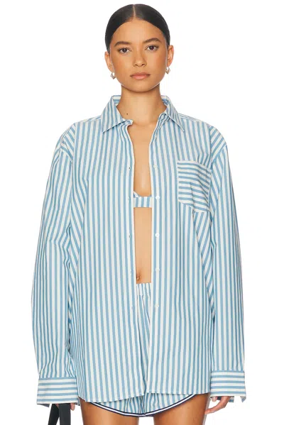 SOLID & STRIPED THE AVRIL BUTTON DOWN TOP