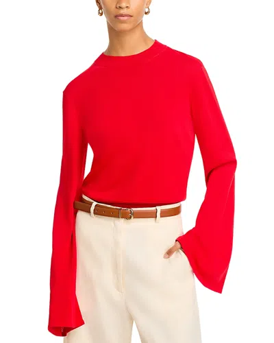 Solid & Striped The Babetta Crewneck Sweater In Apple Red