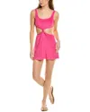 Solid & Striped The Bailey Mini Dress In Strawberry In Multi
