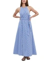 Solid & Striped The Cara Striped Maxi Dress In French Navy