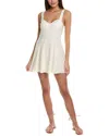 Solid & Striped Carolina Linen-blend Mini Dress In Beige