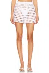 Solid & Striped The Charlie Short In Marshmallow In White