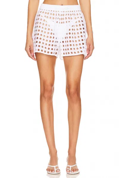 Solid & Striped The Charlie Short In Marshmallow In White