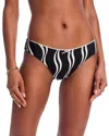 Solid & Striped The Daphne Bikini Bottom In Wavy Stripe Noir