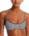 Solid & Striped The Daphne Top Blackout X Marshmallow In Blackout