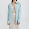 Solid & Striped The Delmore Button Down Shirt Top In Horse Print In Multi