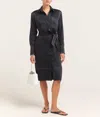 Solid & Striped Esti Midi Dress In Noir In Black