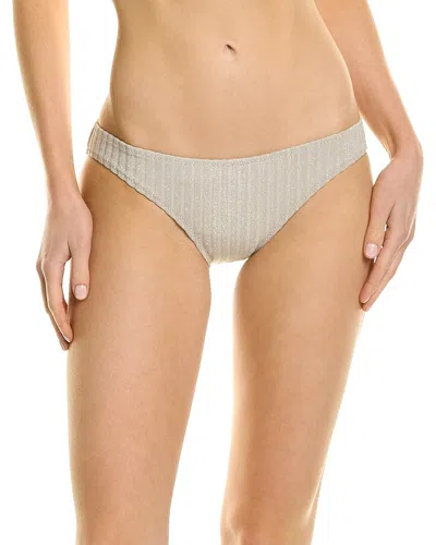 Solid & Striped The Eva Bikini Bottom In Silver