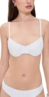 Solid & Striped The Eva Bikini Top Optic White