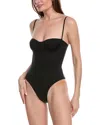 Solid & Striped The Spencer Belted One Piece Swimsuit In Black