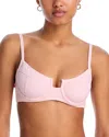 Solid & Striped The Harley Bikini Top In Carnation