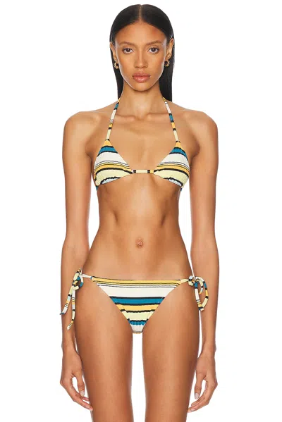 Solid & Striped The Iris Bikini Top In Brown