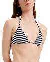 Solid & Striped The Iris Bikini Top Blackout/marshmallow In Blackout X Marshmallow