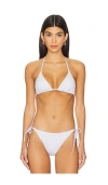 Solid & Striped The Iris Bikini Top In Lilac